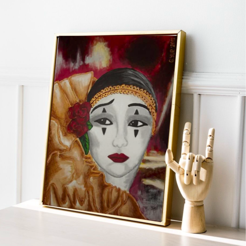 Gizem, Gülay Yur Ünaldı  35cm x 50cm Tuval üzerine  Yağlı boya sanatçı imzalı Signed, 2012. Akrilik Orijinal Tablo